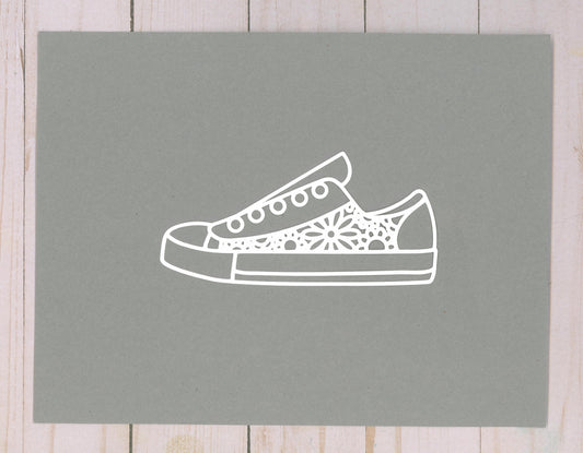"Sneaker" Cardstock Cut