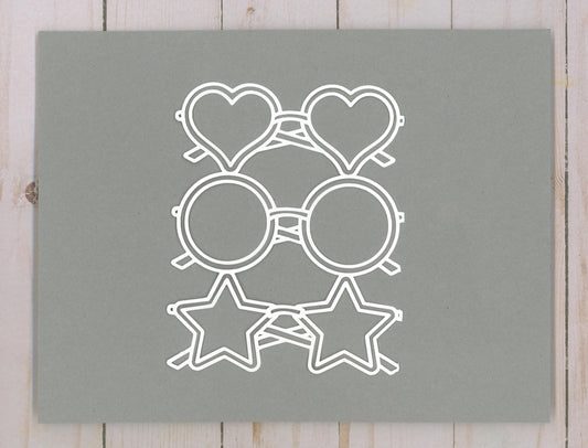 "Sunglasses" Cardstock Cut