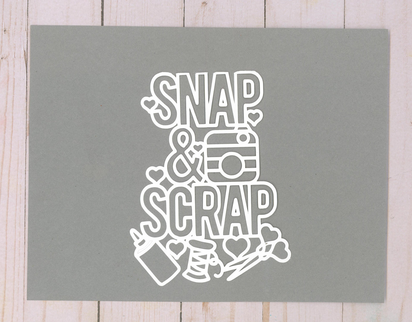 "Snap & Scrap" Cardstock Cut