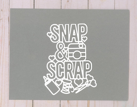 "Snap & Scrap" Cardstock Cut