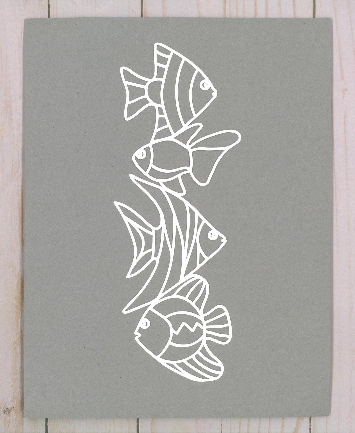 "Fish Border" Cardstock Cut