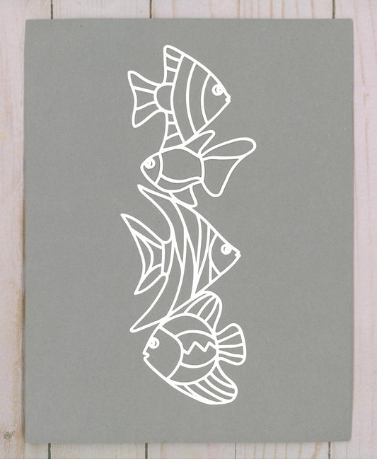 "Fish Border" Cardstock Cut