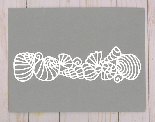 "Seashell Border" Cardstock Cut