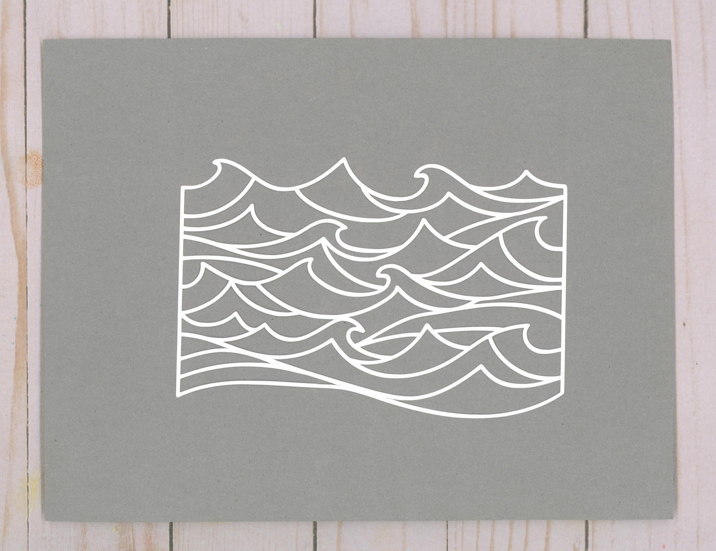 "Waves" Cardstock Cut