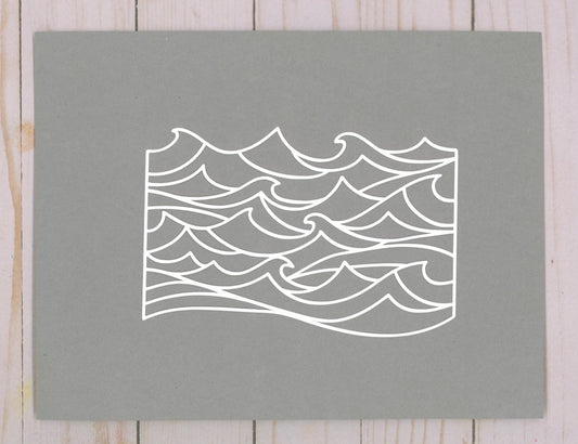 "Waves" Cardstock Cut