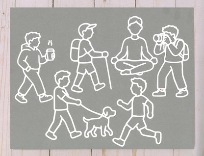 "Everyday Life Masculine" DIGITAL Cut Files