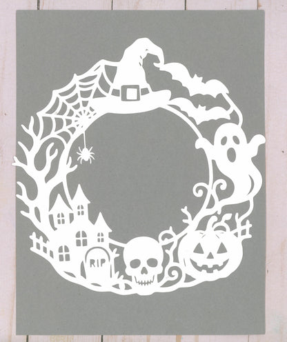"Halloween Wreath" DIGITAL Cut File