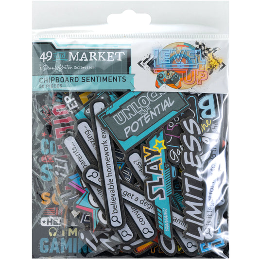 "Level Up" Chipboard Pack