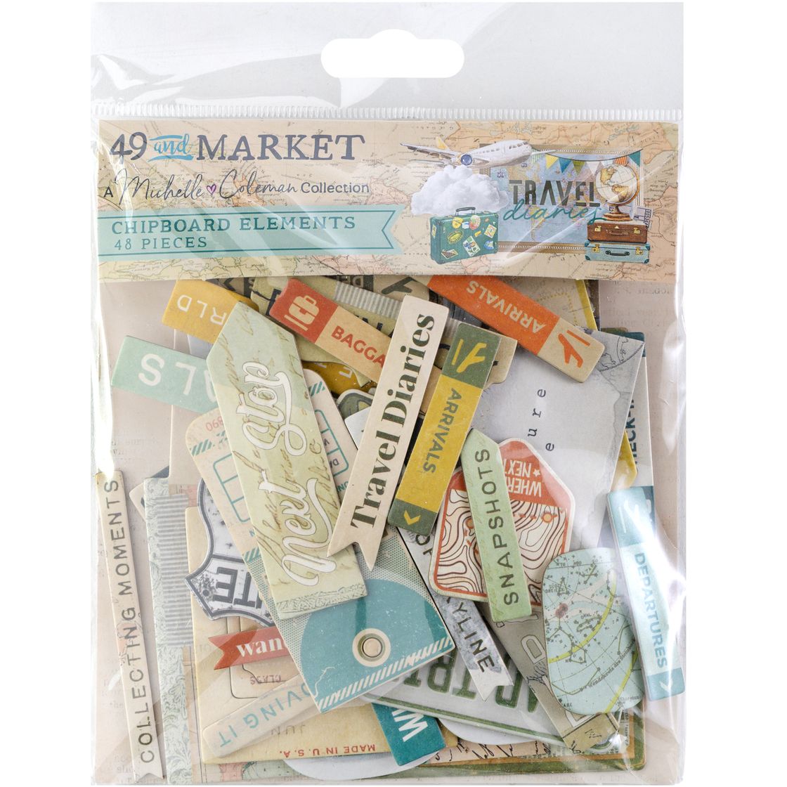 "Travel Diaries" Chipboard Set