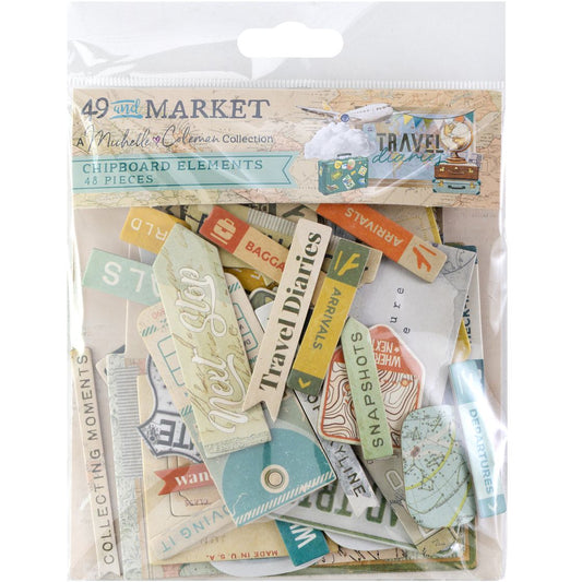 "Travel Diaries" Chipboard Set
