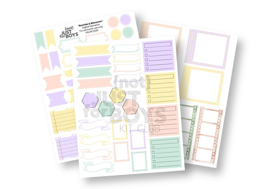 "Bunnies & Blossoms" Digital PDF