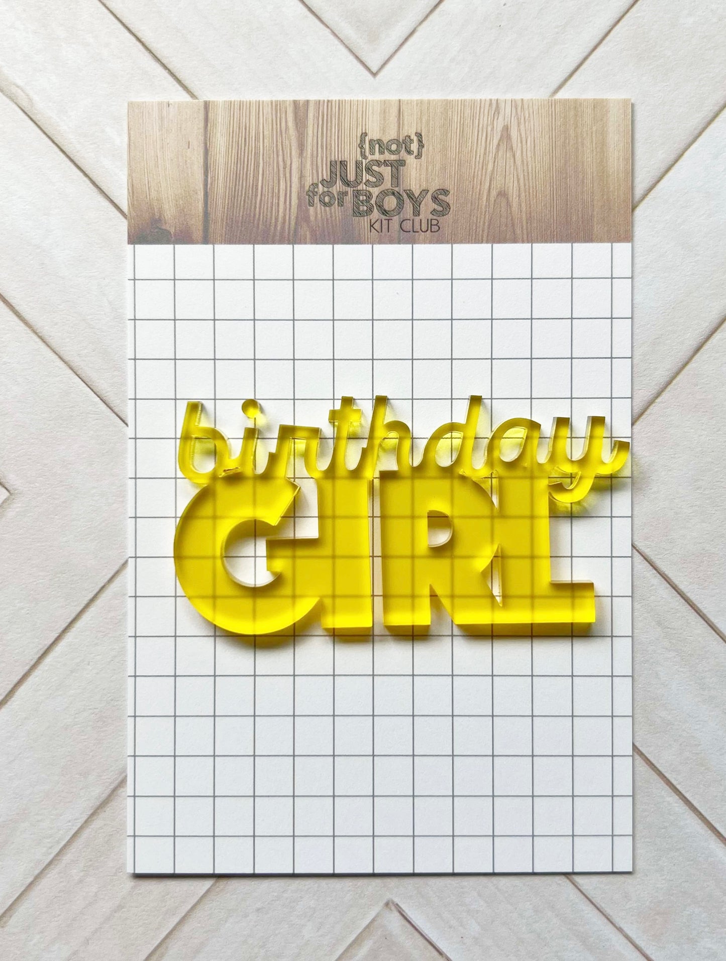 “Birthday Boy/Birthday Girl" Acrylic Embellishment