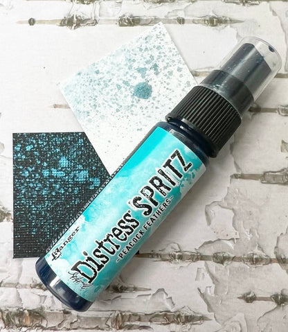 NEW!!! "Peacock Feathers" Distress Spritz