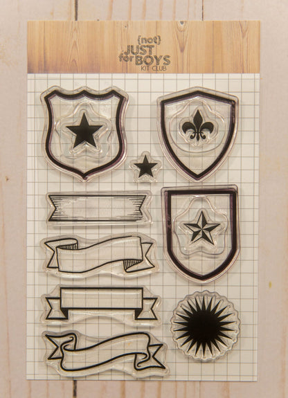 "NJFB Badges" 4x6 Stamp Set