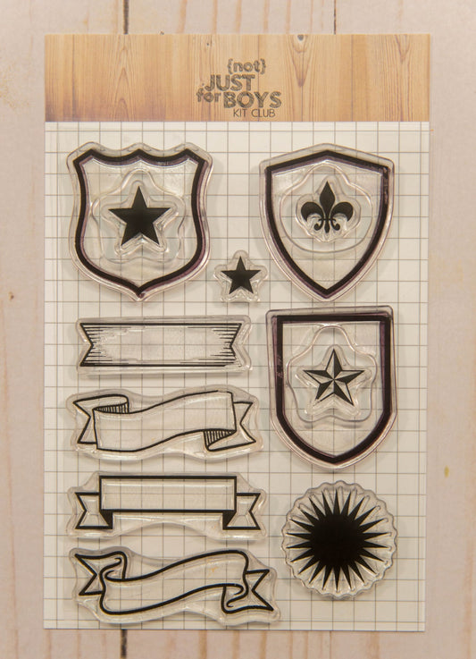 "NJFB Badges" 4x6 Stamp Set