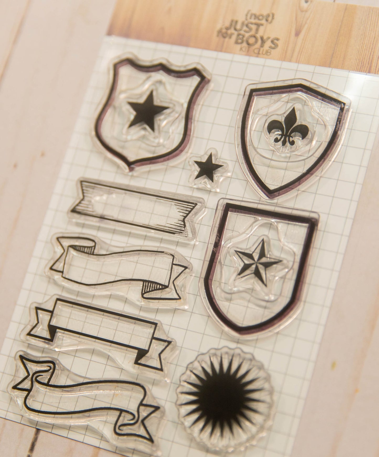 "NJFB Badges" 4x6 Stamp Set