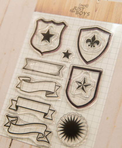 "NJFB Badges" 4x6 Stamp Set
