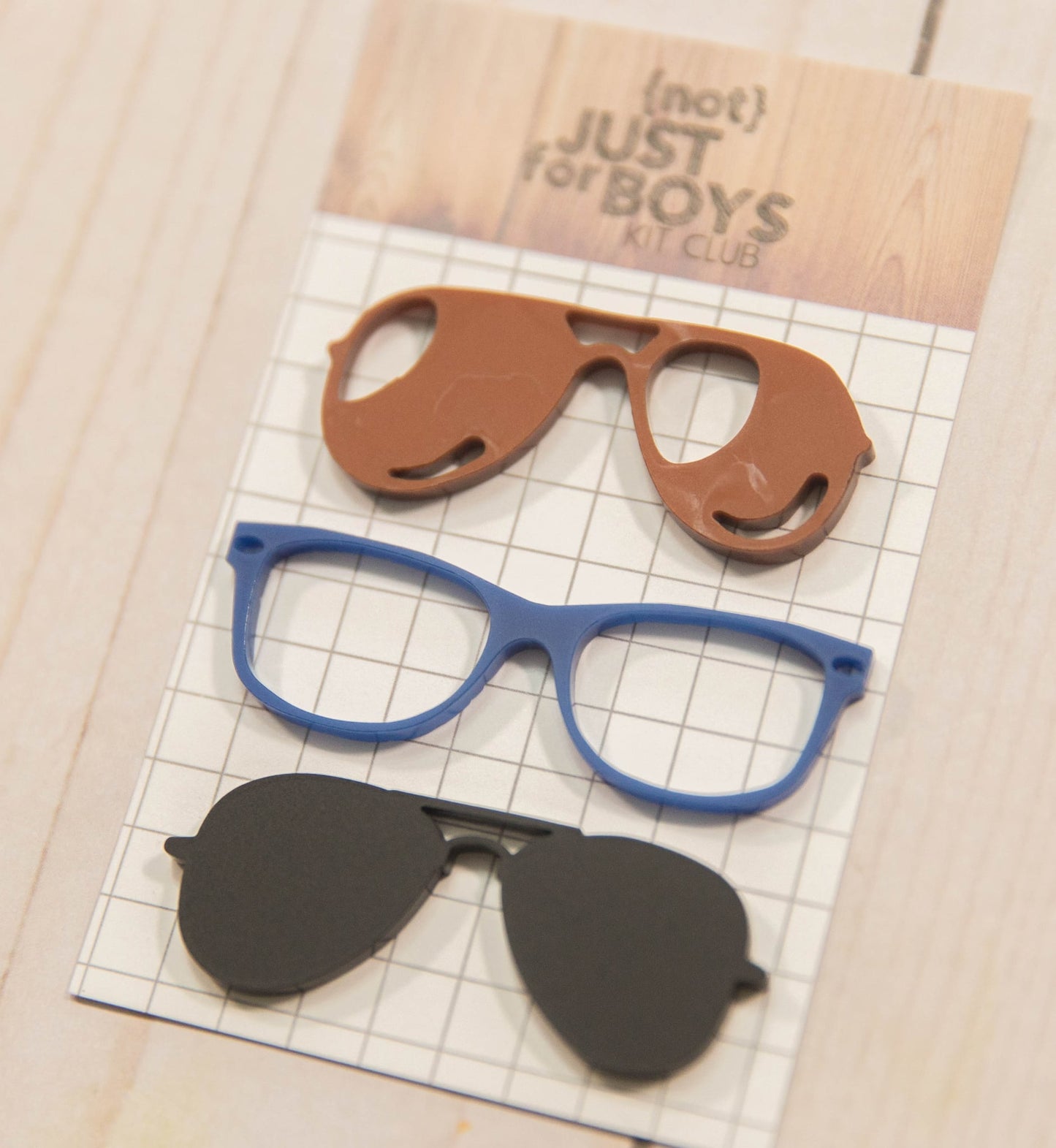 "Glasses" Acrylic Trio