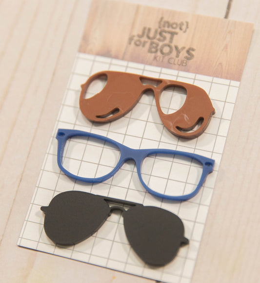 "Glasses" Acrylic Trio