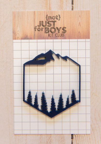 "Camping Logo" Acrylic Embellishment