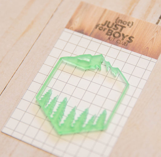 "Camping Logo" Acrylic Embellishment
