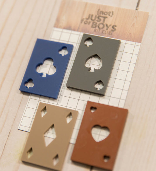 "Playing Card" Acrylic Embellishments