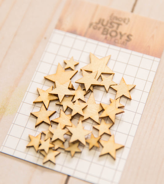 "Shoot for the Stars" Wooden Star Embellishments