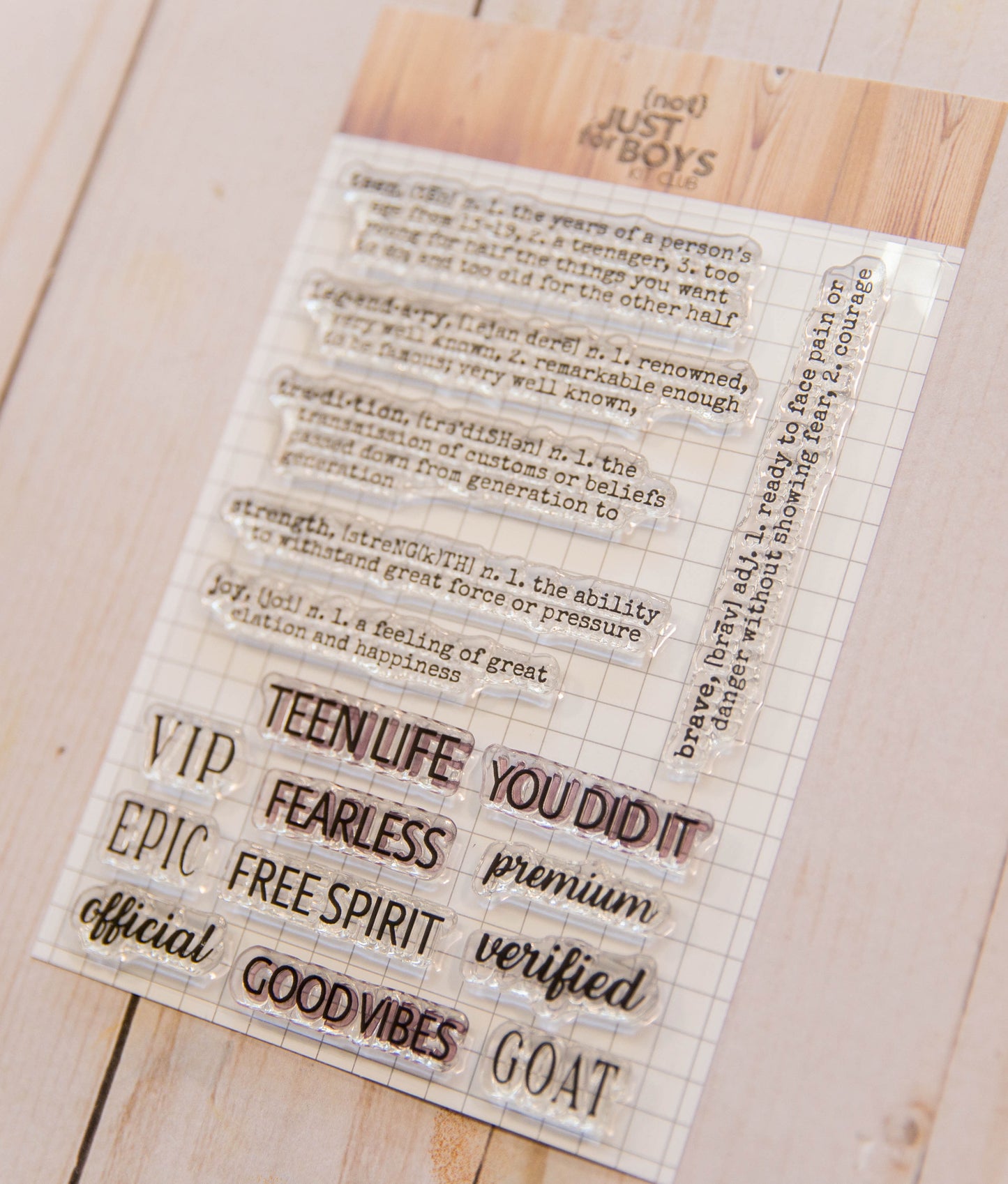 "NJFB Defined" 4x6 Stamp Set