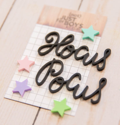 "Hocus Pocus" Acrylic Embellishments