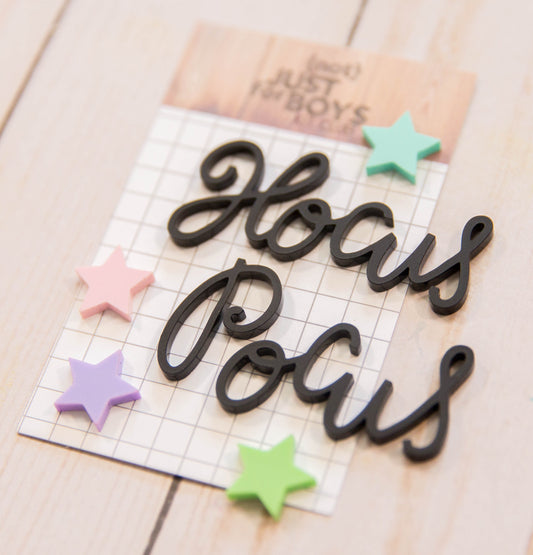 "Hocus Pocus" Acrylic Embellishments