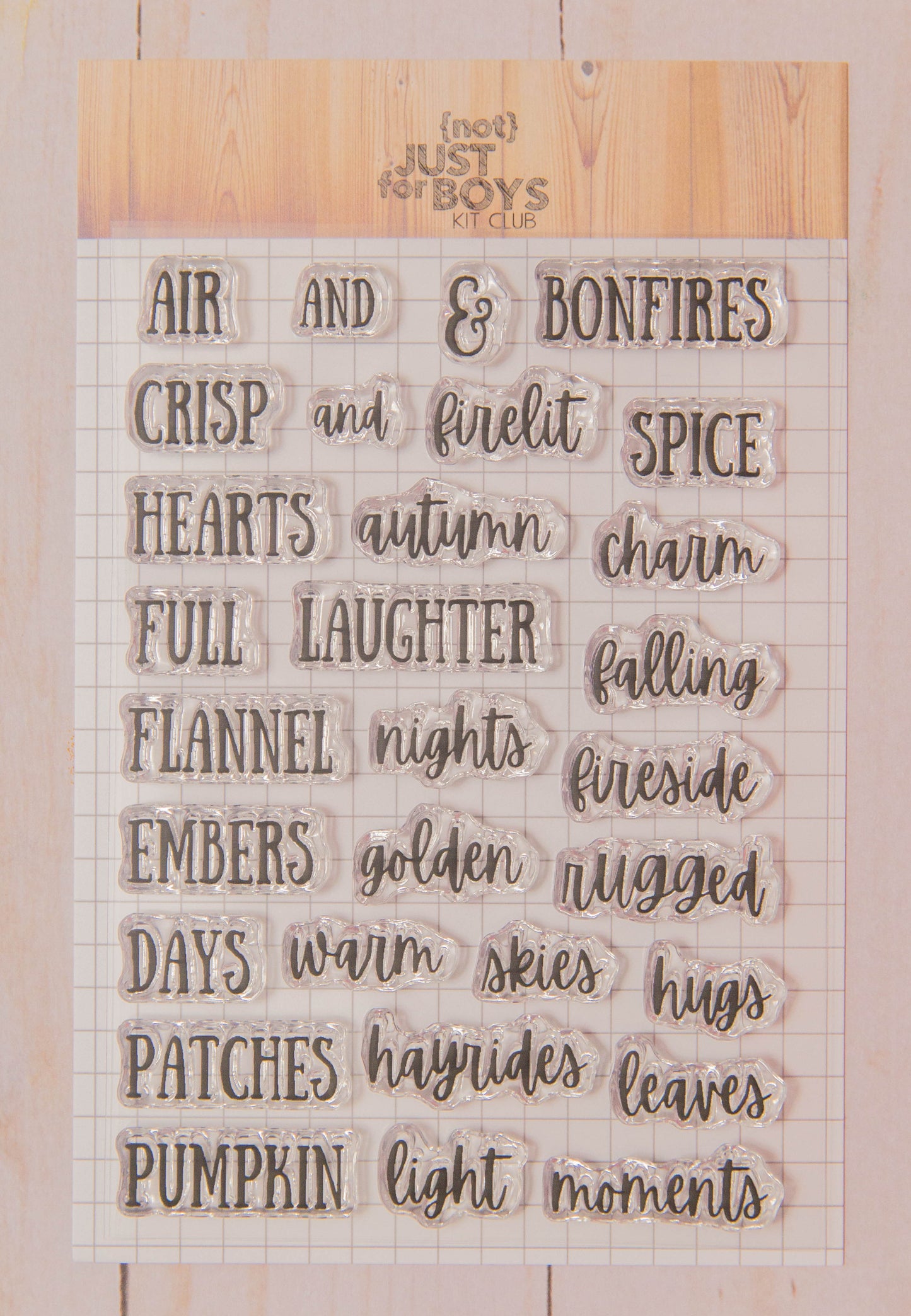 "Autumn Sentiments" 4x6 Stamp Set