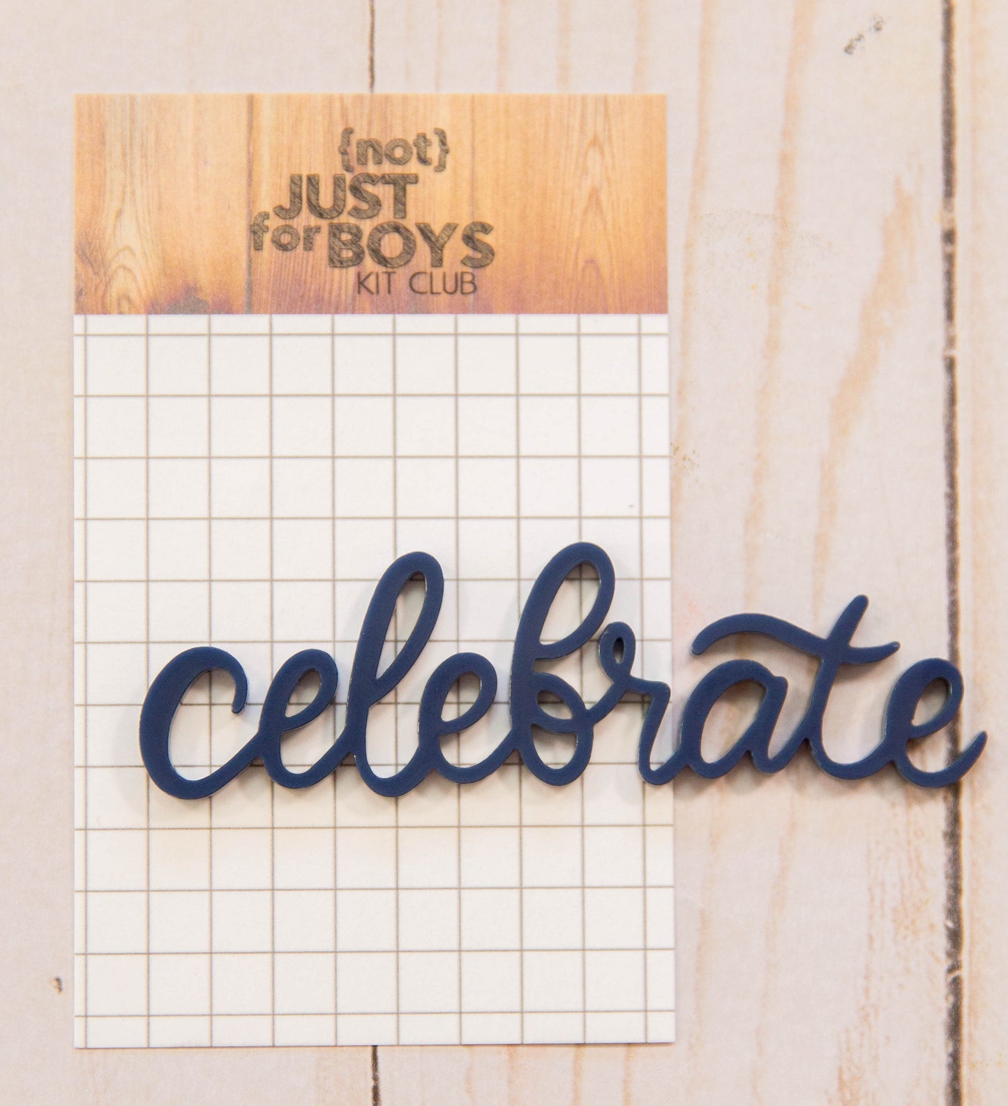 "Celebrate" Acrylic Embellishment-- JUST RESTOCKED!