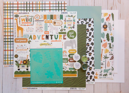 "Wild Adventure" Page Kit by Meridy Twilling