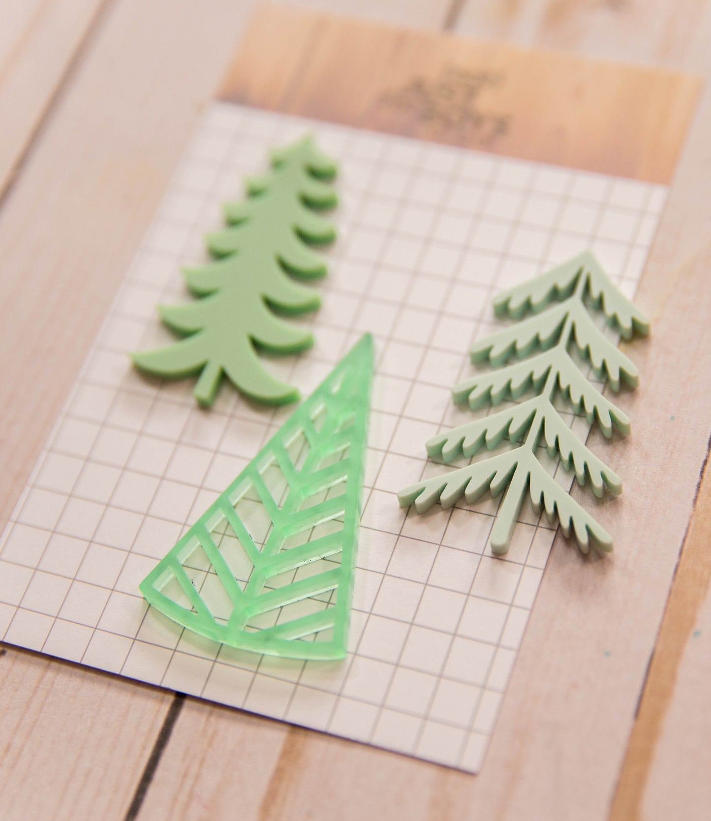 Tree Trio Acrylic Embellishments