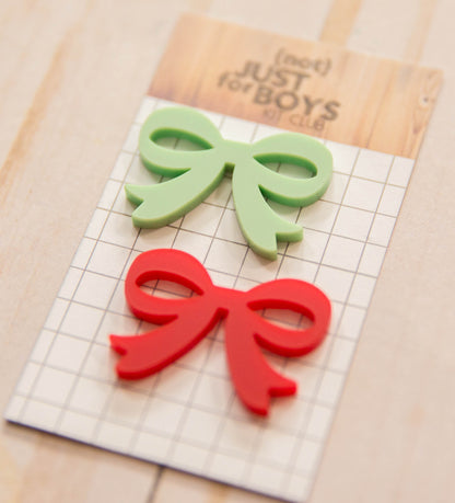 Bow Duo Acrylic Embellishments