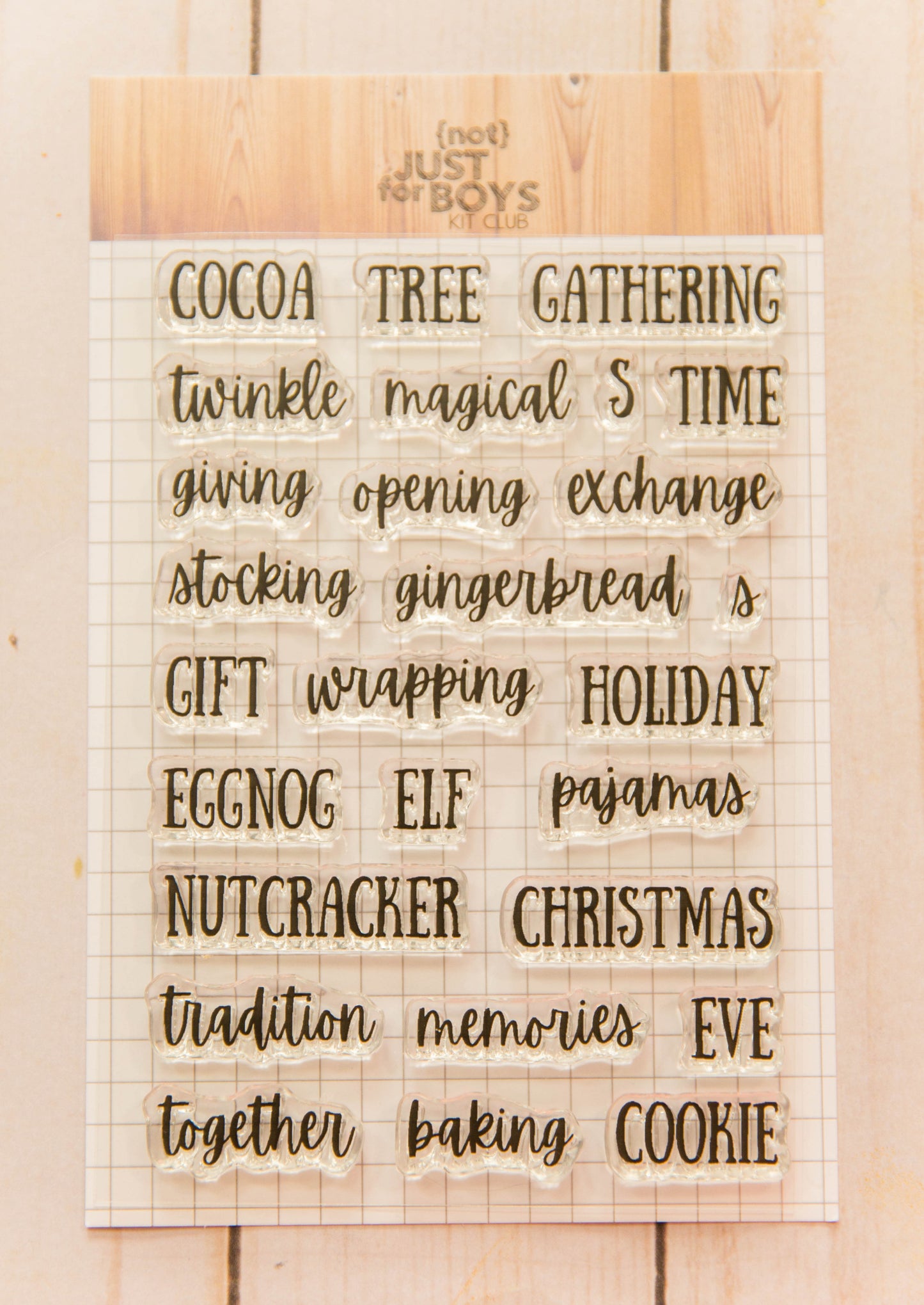 "Christmas Sentiments" 4x6 Stamp Set
