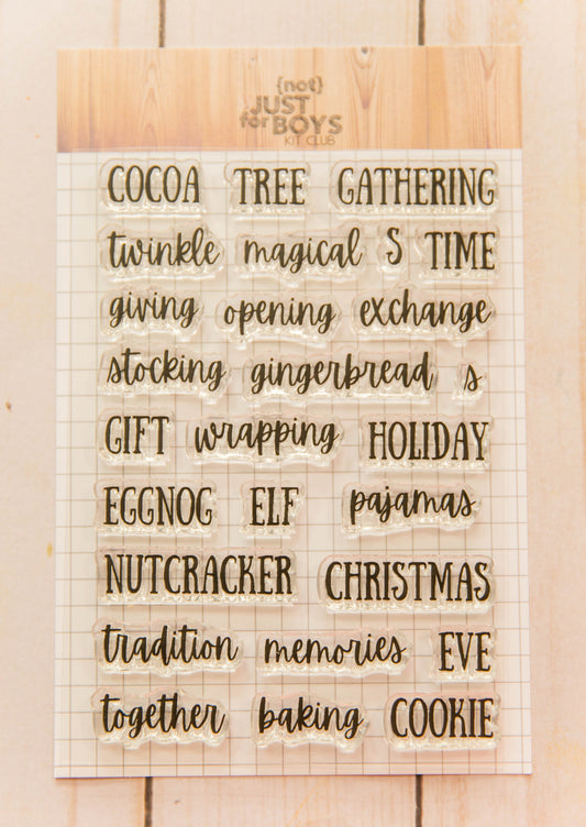 "Christmas Sentiments" 4x6 Stamp Set