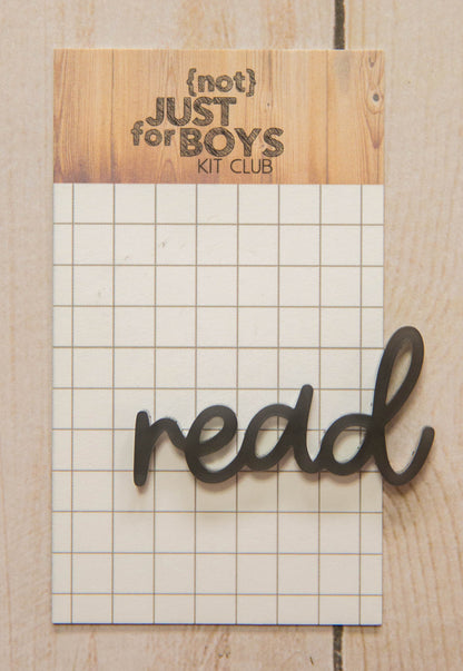 "Read" Acrylic Embellishment