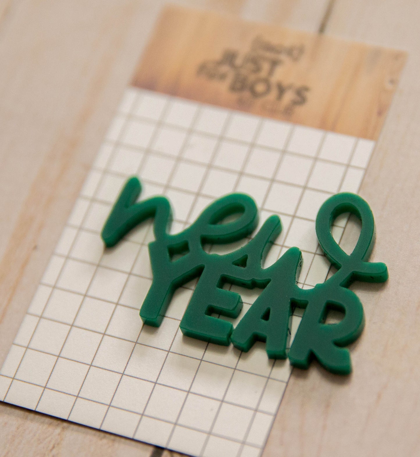 "New Year" Acrylic Embellishment