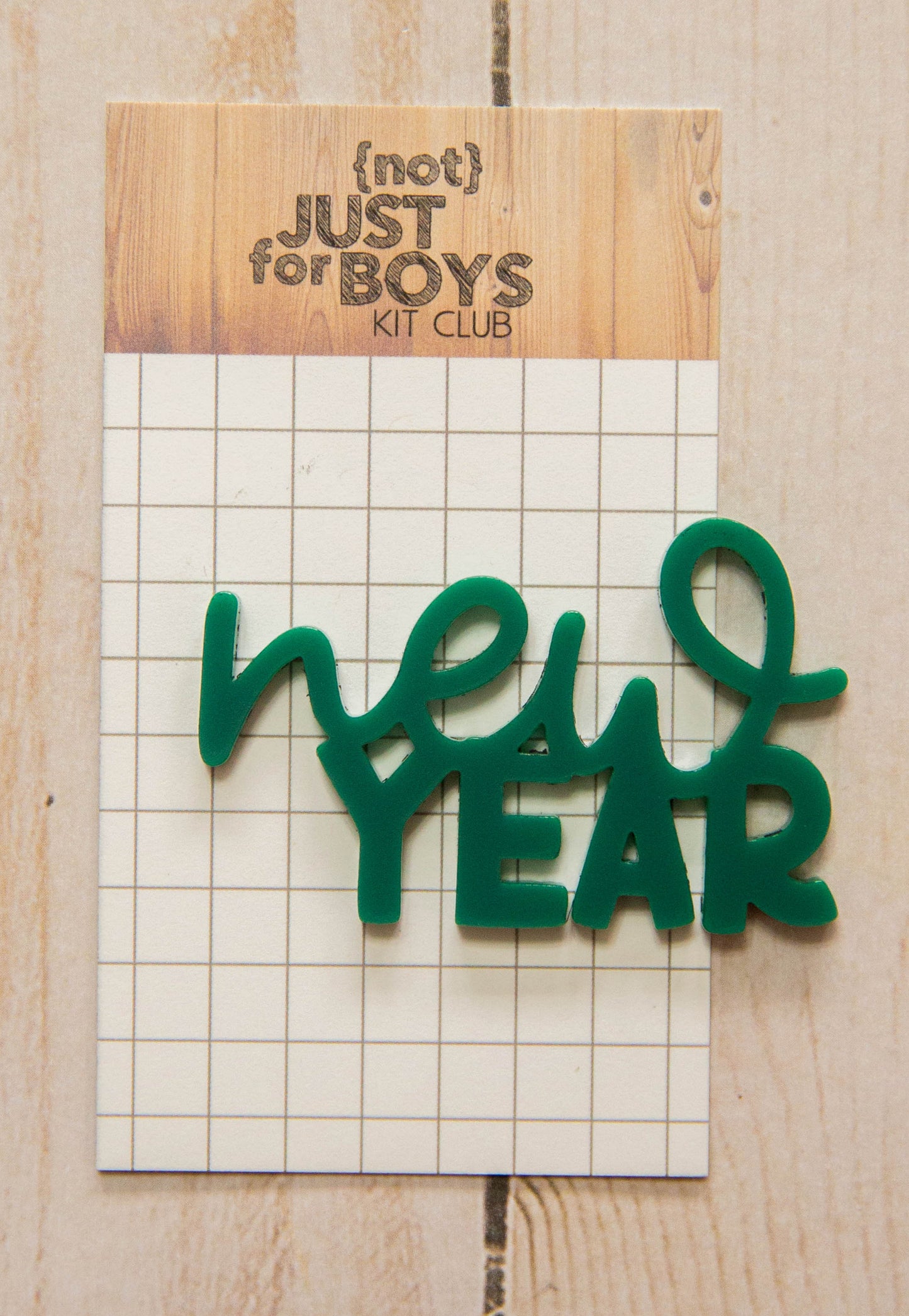 "New Year" Acrylic Embellishment