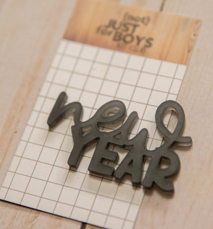 "New Year" Acrylic Embellishment