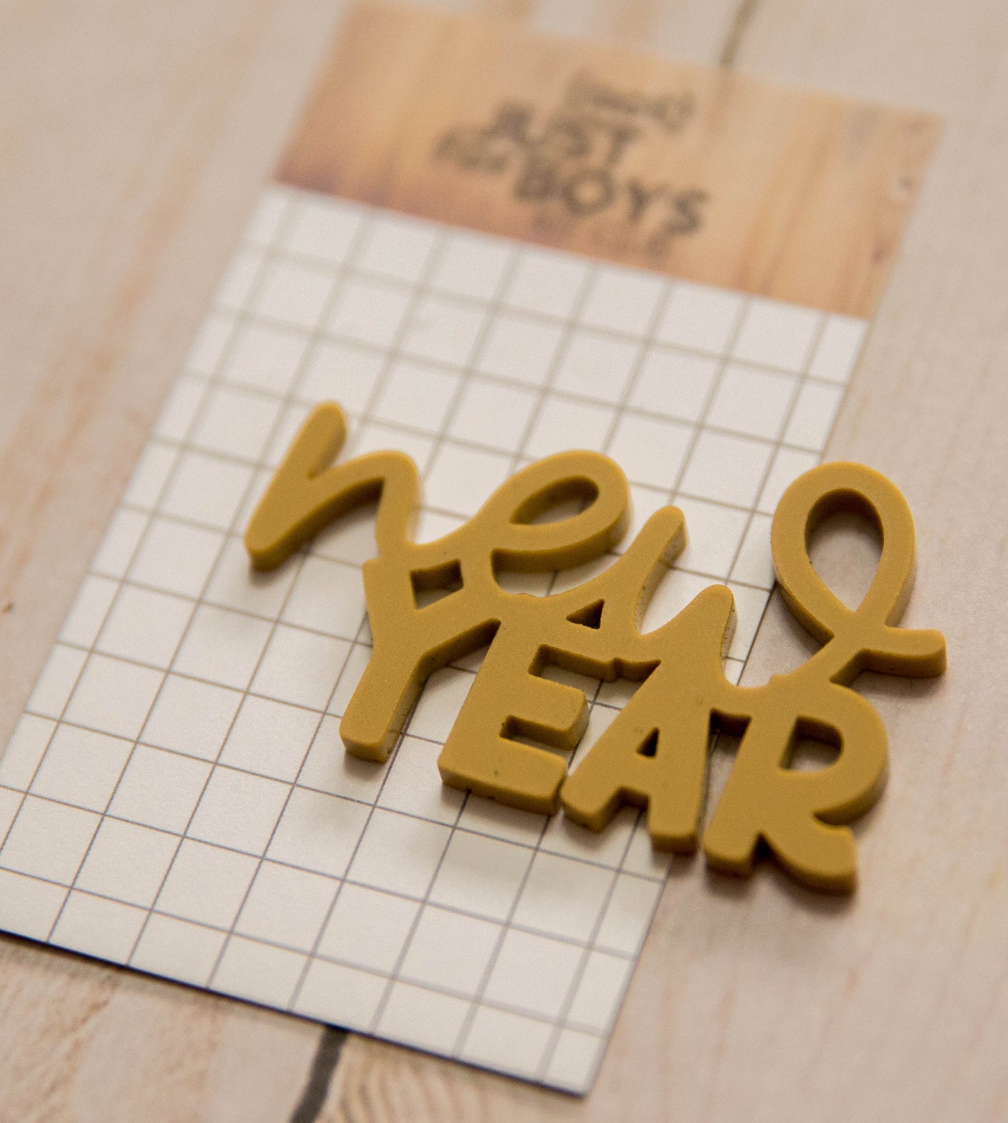 "New Year" Acrylic Embellishment