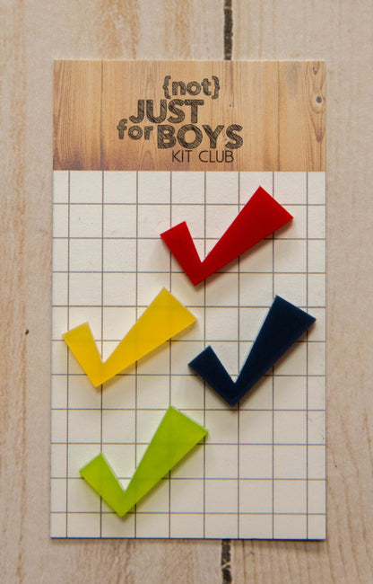 Checkmarks Acrylic Embellishments