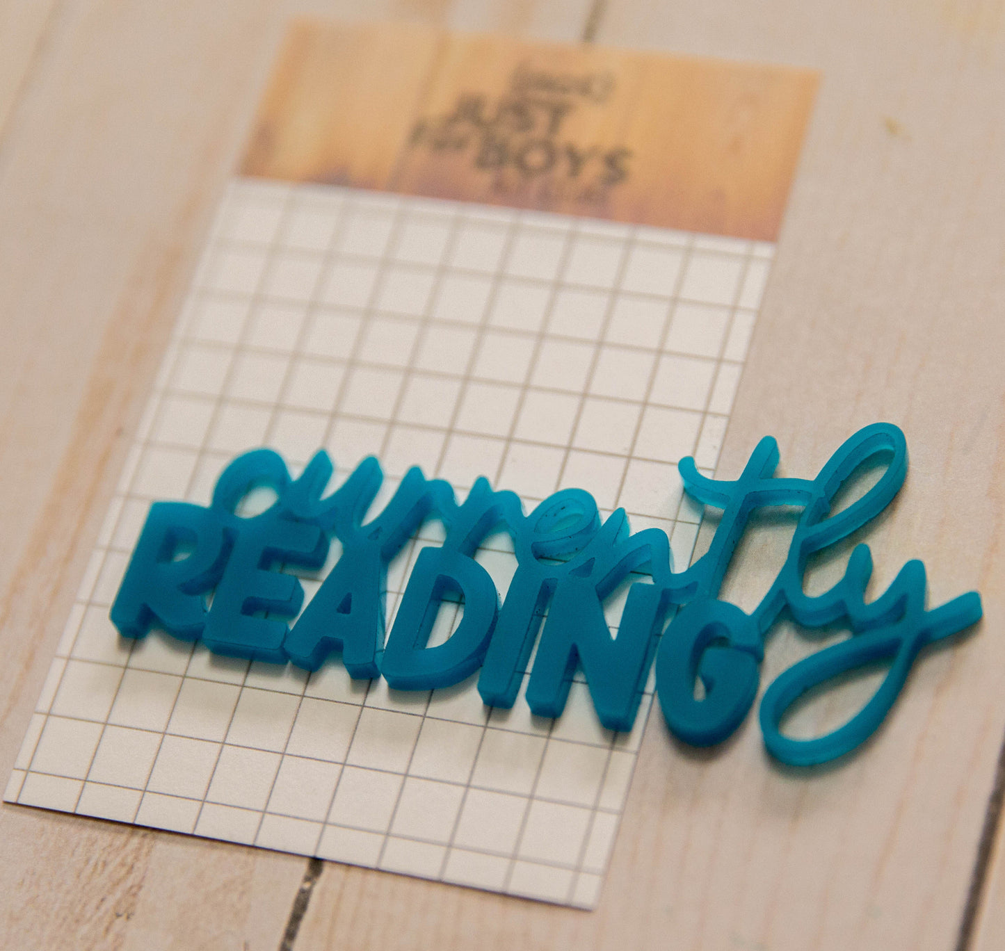 "Currently Reading" Acrylic Embellishment