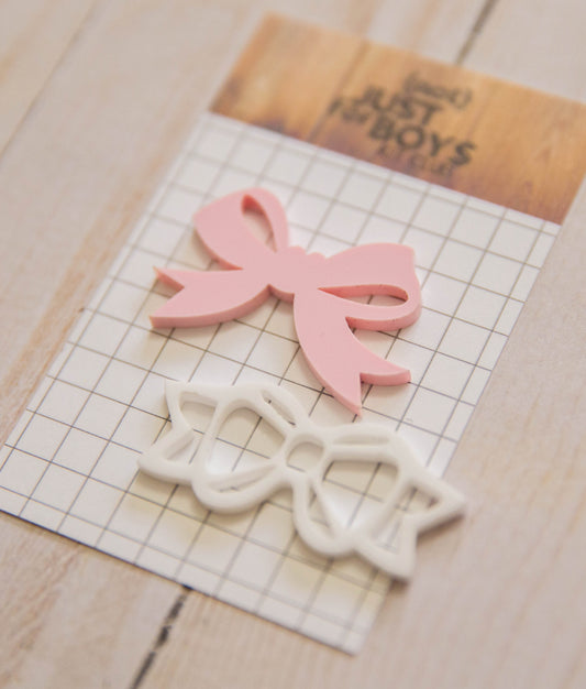 “Bow” Duo Acrylic Embellishment Trio