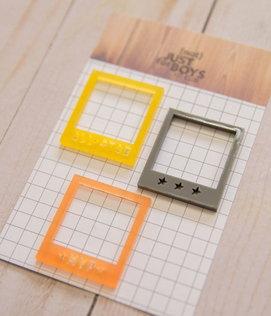 “Dad Life” Mini Polaroid Frames Acrylic Embellishments