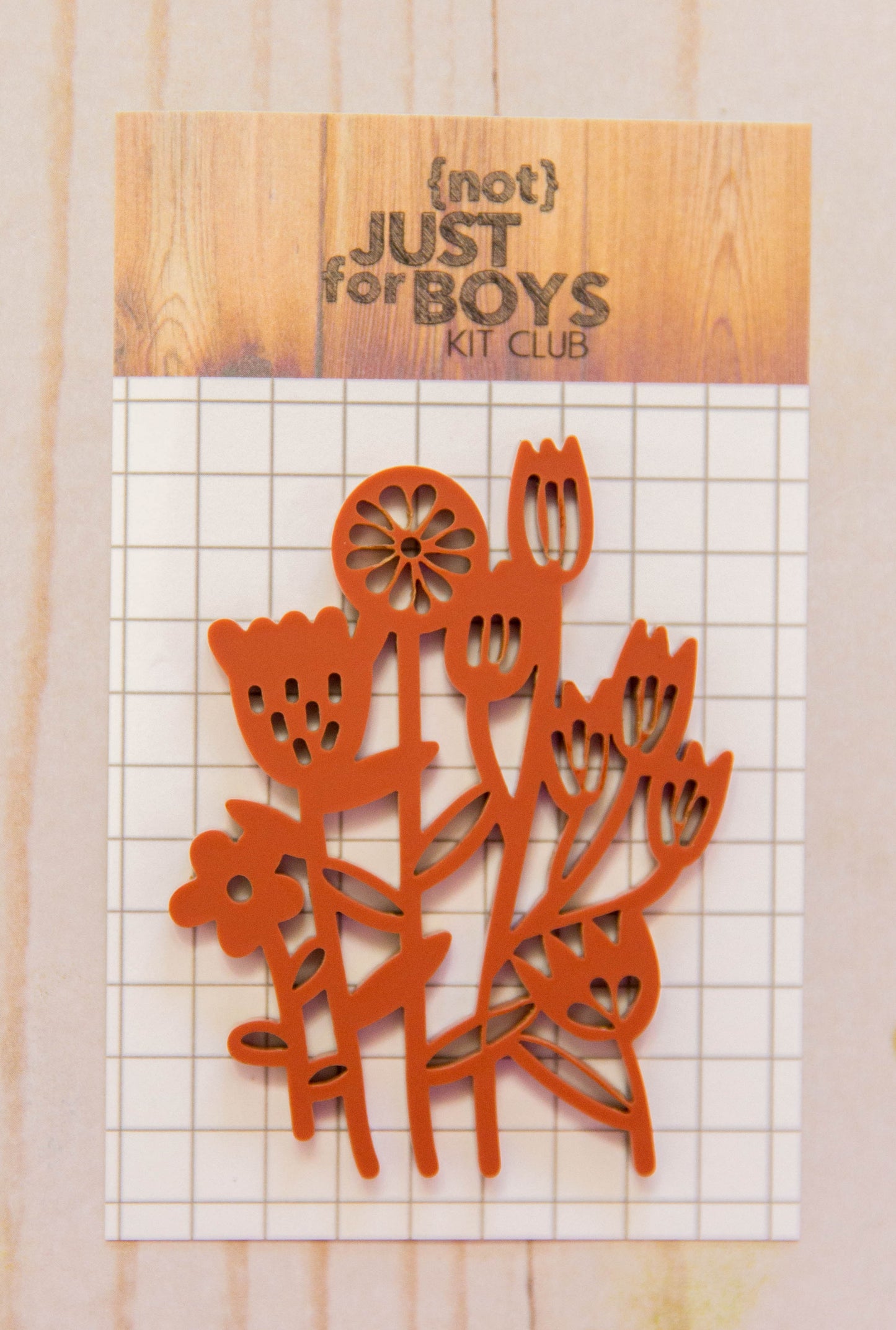 Garden Flowers Acrylic Embellishment