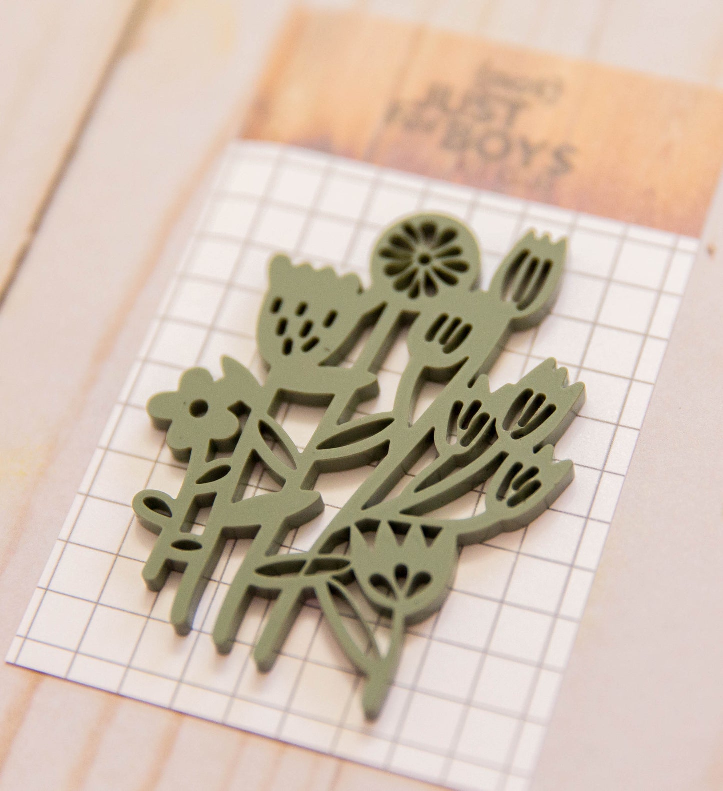 Garden Flowers Acrylic Embellishment