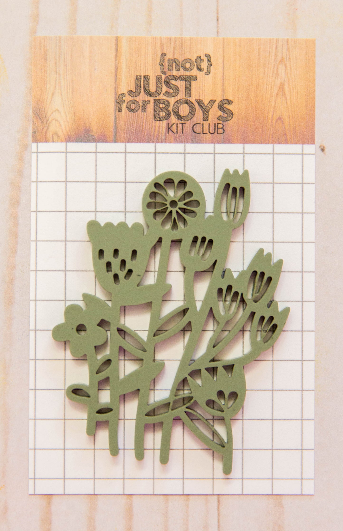 Garden Flowers Acrylic Embellishment