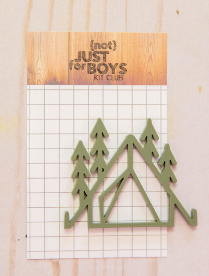 Camping Acrylic Embellishment